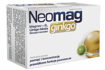 Neomag Ginkgo 50 tabletek pamięć i koncentracja