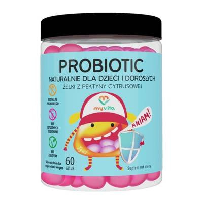 MyVita Probiotic żelki 60 sztuk PEKTYNA OWOCOWA