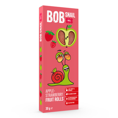 Bob Snail Rollsy owocowe Jabłko Truskawka 30 g