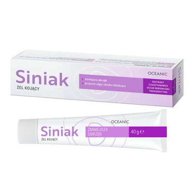 Siniak Żel kojący na obrzęki i stłuczenia - przynosi ulgę i działa chłodząco 40 g