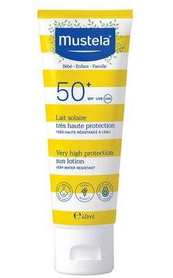 MUSTELA Mleczko przeciwsłoneczne bardzo wysoka ochrona SPF 50+ 40 ml