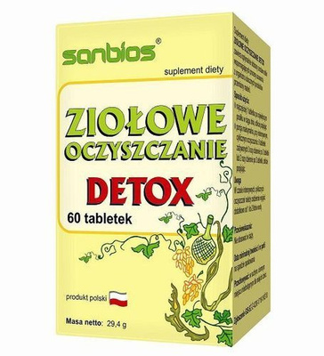SANBIOS Pilonyx i Detox – naturalne oczyszczanie organizmu i eliminacja toksyn 2 sztuki
