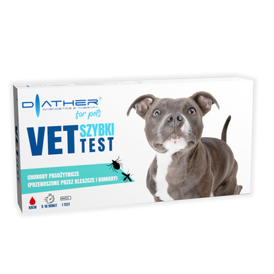 VET- TEST Choroby pasożytnicze przenoszone przez kleszcze i komary test dla psa 1 sztuka