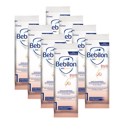 Bebilon Profutura Duobiotik 1 Mleko początkowe od urodzenia w saszetkach ZESTAW 8 x 20,4 g