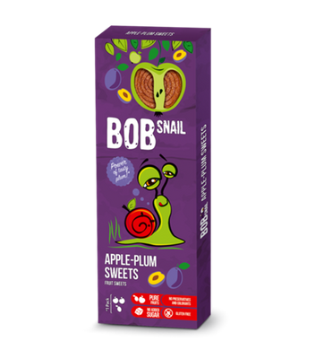 BOB SNAIL Przekąska jabłko-śliwka 30g