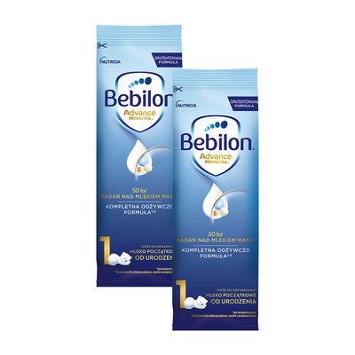 Bebilon 1 Advance Pronutra Mleko początkowe od urodzenia w saszetkach ZESTAW 2 x 27,6 g