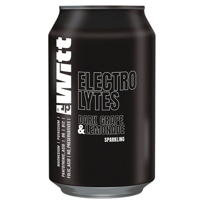 Dr Witt Elektrolytes Gazowany napój owocowy o smaku winogrona i cytryny 330 ml