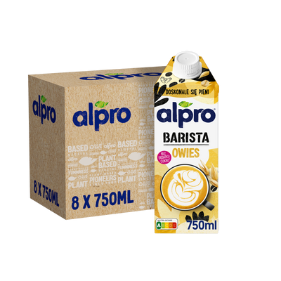 Alpro Barista Napój owsiany ZESTAW 8 x 750 ml