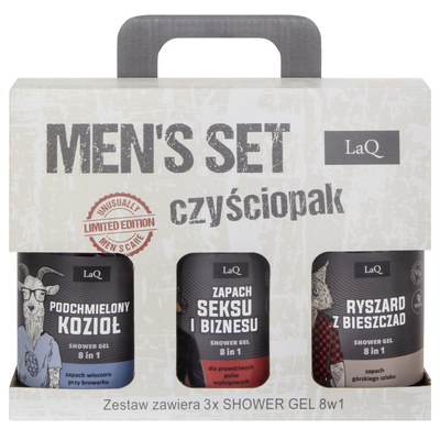 Zestaw kosmetyków dla mężczyzn Men's set żele pod prysznic 8w1 3 x 500 ml