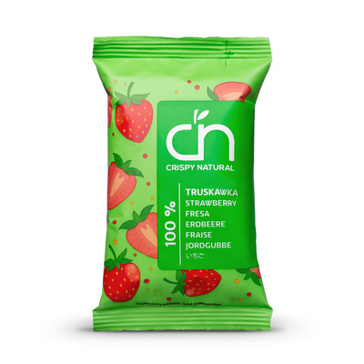 Crispy Natural chipsy ze 100% owoców TRUSKAWKA ZESTAW 20 x 10 g
