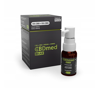 CBDmed RELAX 10% Chmiel & Melisa uspokojenie olejek CBD 10 ml