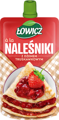 Łowicz Deser a'la naleśniki z dżemem truskawkowym 170 g