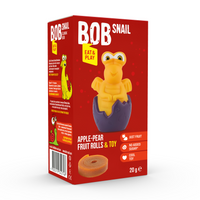 BOB SNAIL Eat&Play DRAGOSNAILS Przekąska owocowa z zabawką 20 g