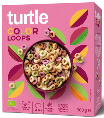 Turtle chrupki zbożowe kolorowe bezglutenowe BIO 300 g