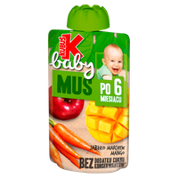 Kubuś Baby Mus po 6 miesiącu jabłko marchew mango 100 g