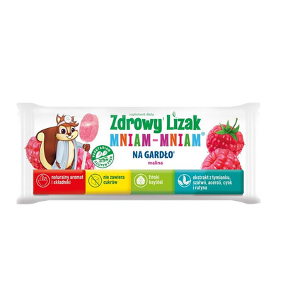 Zdrowy Lizak MNIAM-MNIAM zdrowa żywność ZESTAW ŁEZKA 5 sztuk + ŁAMIGŁÓWKA GRATIS!