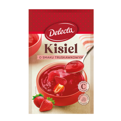 Delecta Kisiel smak truskawkowy 38 g