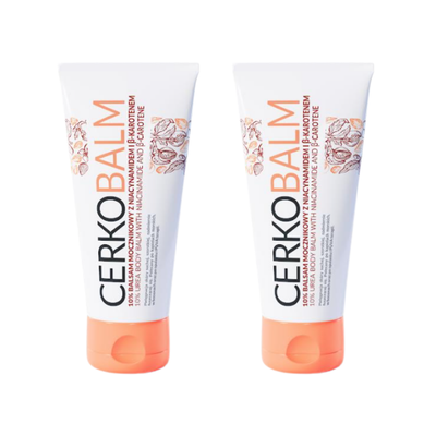 CERKOBALM 10% balsam mocznikowy z niacynamidem i β-karotenem ZESTAW 2 x  200 ml