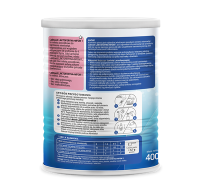 Laktowit 1 LAKTOFERYNA+MFGM mleko początkowe od urodzenia 400 g