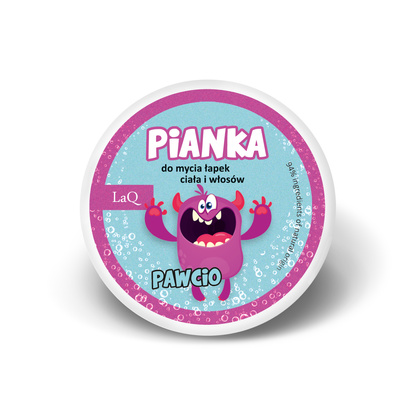 LaQ Pianka do mycia łapek, ciała i włosów PAWCIO dla dzieci 20 g