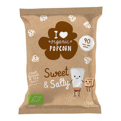 Organic Popcorn BIO słodko-słony z organicznej kukurydzy 75 g