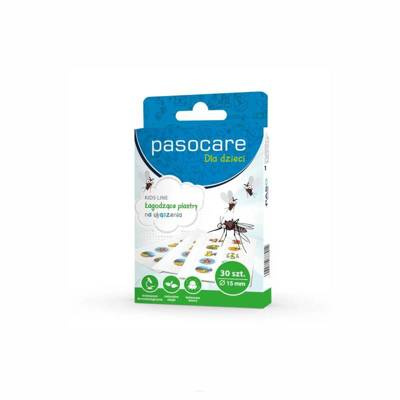 Pasocare Dla dzieci Łagodzące plastry na ukąszenia owadów 30 sztuk