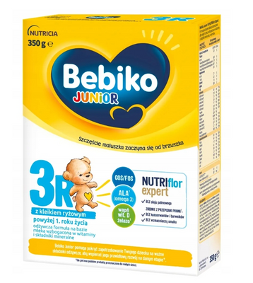 Bebiko Junior 3R Mleko modyfikowane proszek powyżej 1 roku życia ZESTAW 2 x 350 g