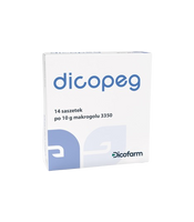 Dicopeg zaparcia zaburzenia pracy jelit 14 saszetek