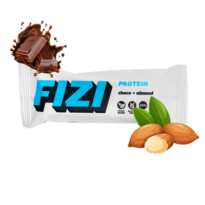 Fizi baton proteinowy czekolada + migdały BEZ CUKRU 45 g krótka data