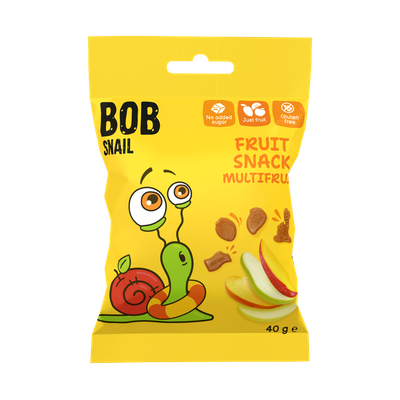 Bob Snail owocowe ZDROWE przekąski MIX w różnych smakach ZESTAW 7 x 40 g