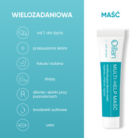 Oillan Multi-Help Multifunkcyjna dermo-maść WYGŁADZA, ZMIĘKCZA, ŁAGODZI 12 g