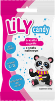 LiLY Candy drażetki o smaku malinowym na gardło 40 g krótka data