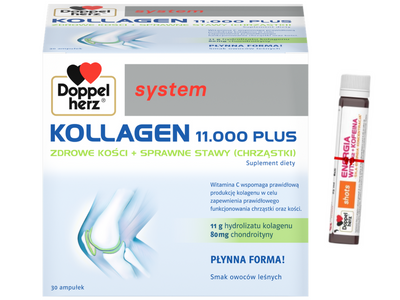 Doppelherz system KOLLAGEN 11.000 PLUS 30 szt. + SHOT ENERGIA GRATIS!