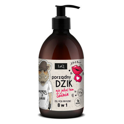 LaQ Żel pod prysznic 8 w 1 PORZĄDNY DZIK 500 ml