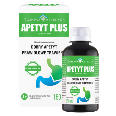 Apetyt Plus TRAWIENIE NATURALNE SKŁADNIKI BEZ CUKRU 160 ml