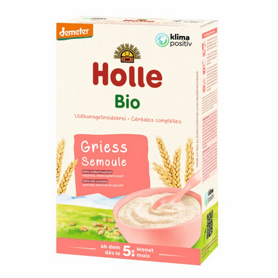 HOLLE Kaszka bezmleczna z pszenicy z pełnego przemiału BIO 250 g