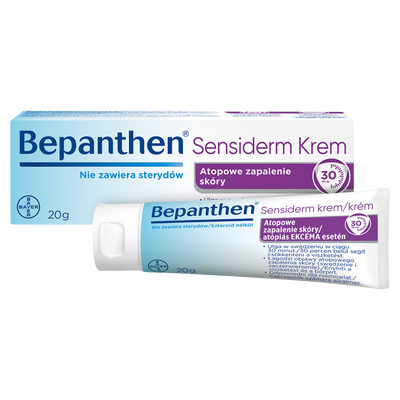 Bepanthen Sensiderm Krem ŁAGODZI AZS, EGZEMA 20 g 