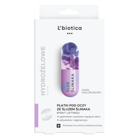 L'Biotica hydrożelowe płatki pod oczy ze śluzem ślimaka odmładzające ZESTAW 2 x 3 sztuki