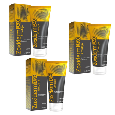 Zoxiderm Emulsja przeciwłupieżowa ZESTAW 3 x 150 ml