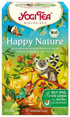 Yogi Tea herbatka Happy Nature na pomoc lasom deszczowym 17 saszetek