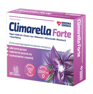 Rodzina Zdrowia Climarella Forte MENOPAUZA, UDERZENIA GORĄCA 30 tabletek