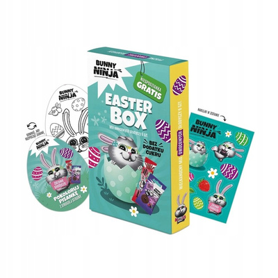 BUNNY NINJA wielkanocny zestaw owocowych przekąsek 6 sztuk + GRATIS!