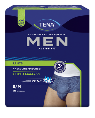 TENA Men Pants Plus Bielizna chłonna rozm. S/M 9szt