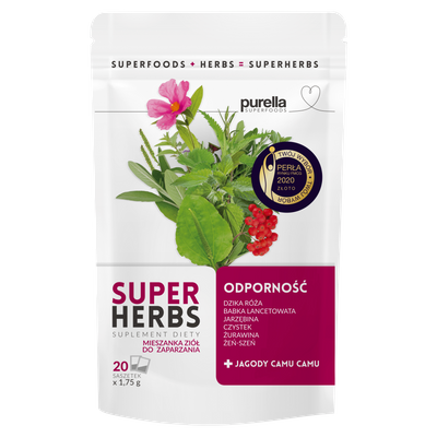 Purella Superfoods Superherbs Suplement diety odporność 35 g krótka data