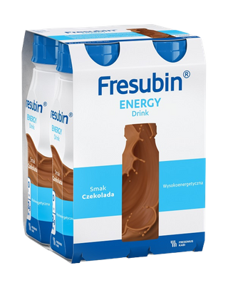 Fresubin® Energy Drink, smak czekoladowy, ZESTAW 24 x 200 ml. Żywność specjalnego przeznaczenia medycznego. Dieta na Start