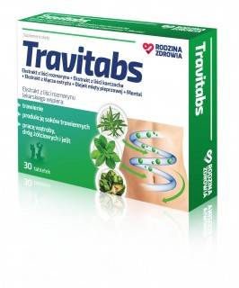 Rodzina Zdrowia Travitabs ZIOŁA NA TRAWIENIE 30 tabletek