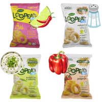 Loopea's zdrowe chipsy FIT RÓŻNE SMAKI zestaw 4 sztuki