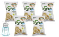 Loopea's chrupki z gryki z dodatkiem soli morskiej ZESTAW 5 x 42 g