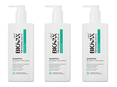 Biovax Trychologic szampon NA WYPADANIE WŁOSÓW ZESTAW 3 x 200 ml