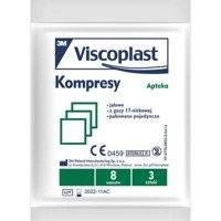 Viscoplast Kompresy jałowe 10x10cm 1 saszetka 3szt